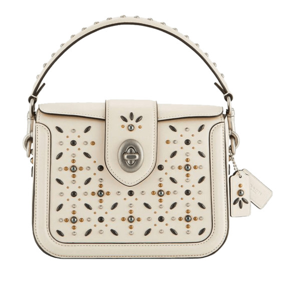 Coach Page Crossbody Bag in Chalk Smooth Leather With Western Rivets a –  Essex Fashion House