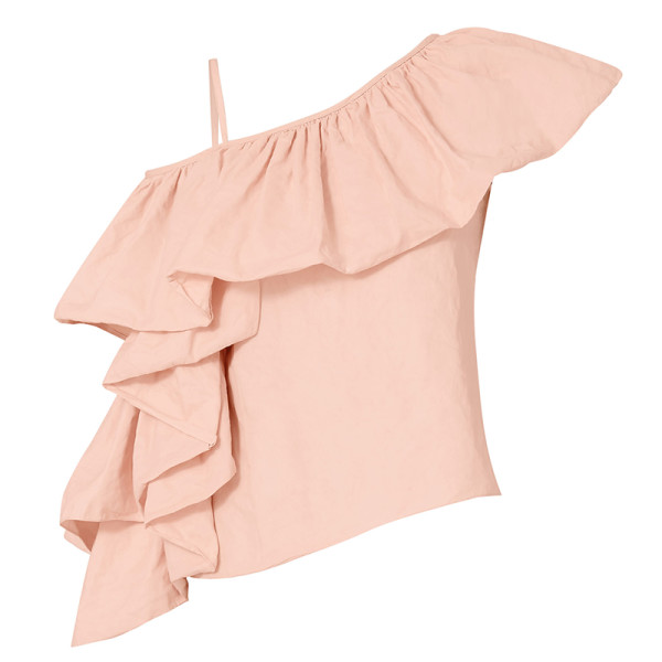 Marques almeida exagerated ruffle one shoulder top