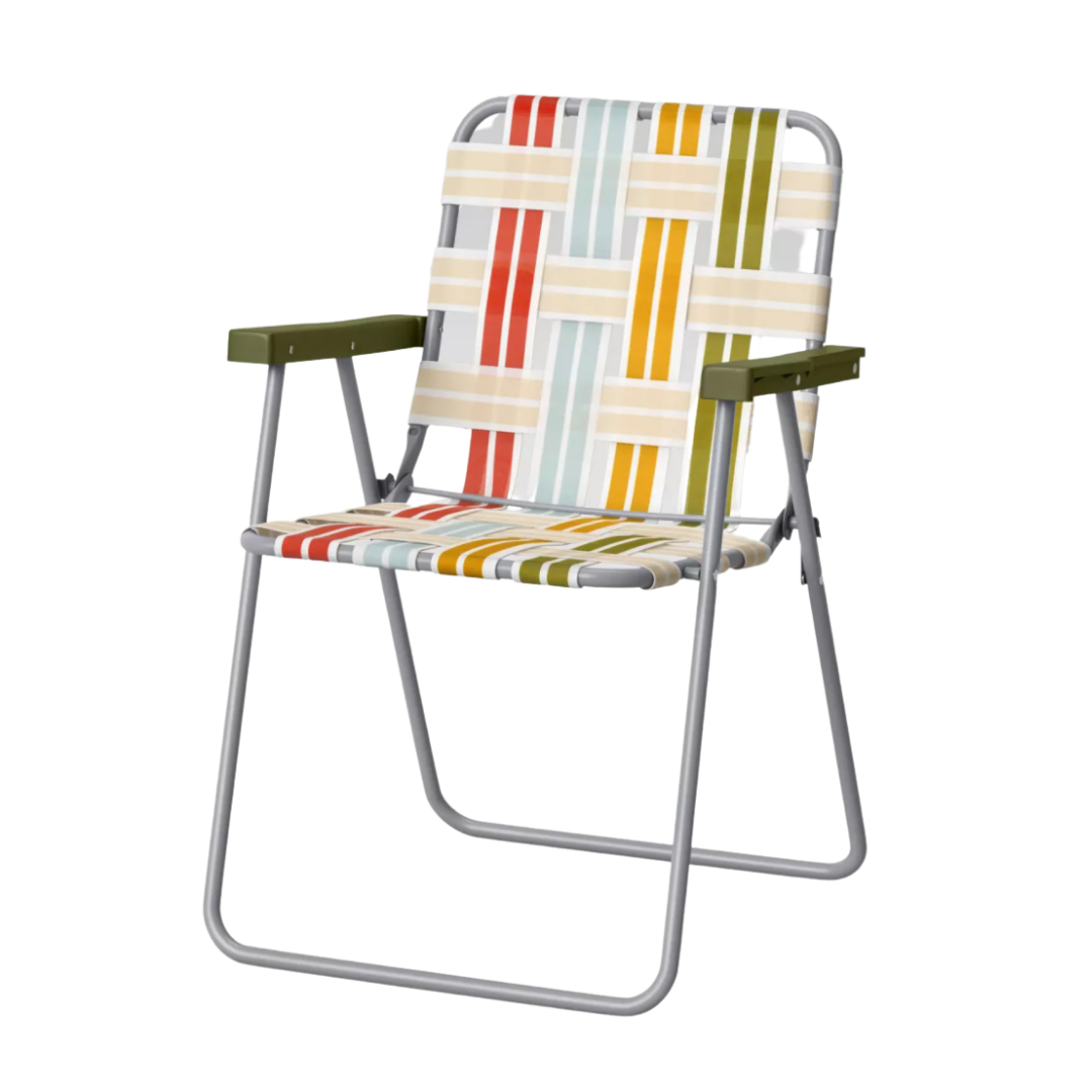 webstrap patio folding chair