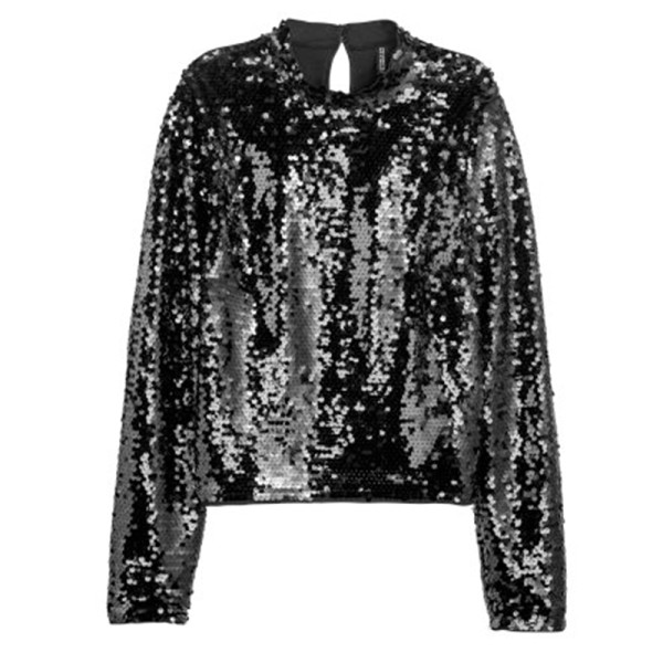 H m sequined top