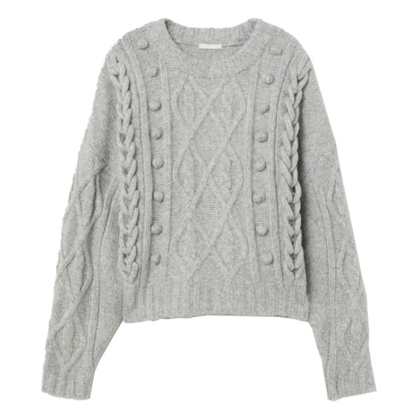 H m cable knit sweater