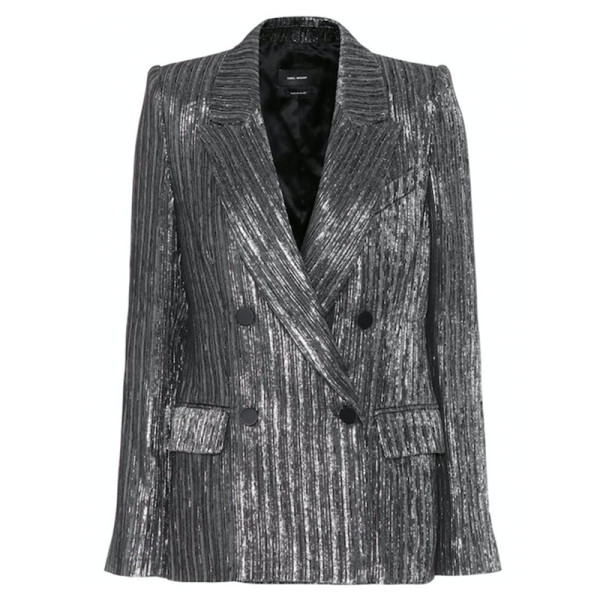 Isabel marant denel double breasted lame   cocktail blazer