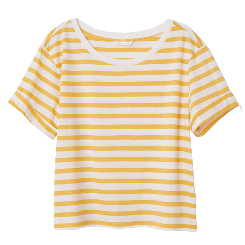 h and m yellow shirt