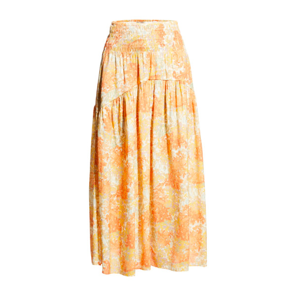 Vince - Garden Smocked-waist Tiered Skirt | Story + Rain