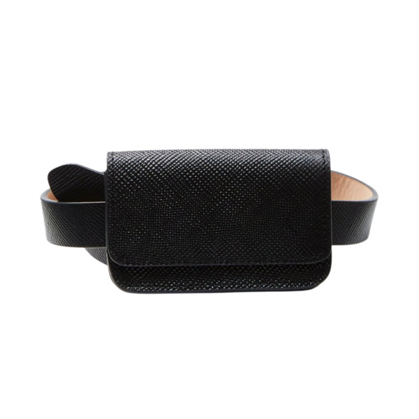 Black discount purse belt