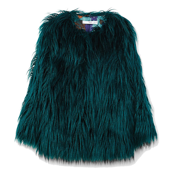 Mango Faux Fur Coat Story Rain