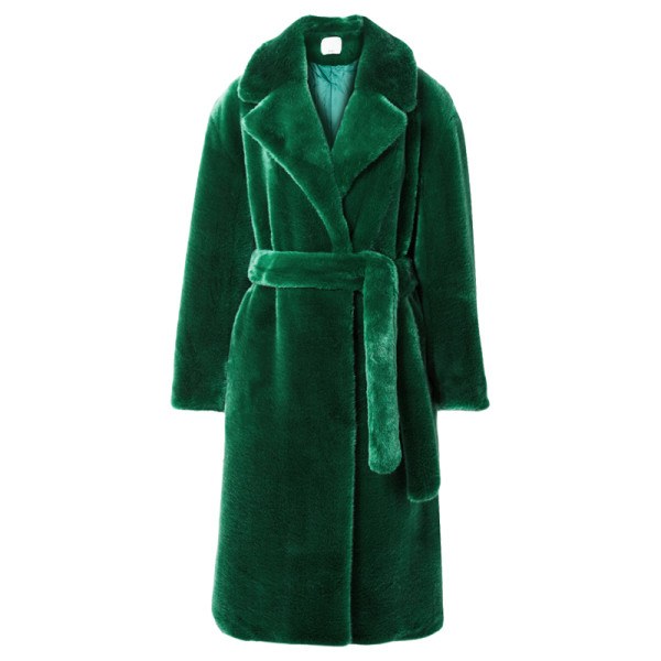 Tibi luxe oversized faux fur coat