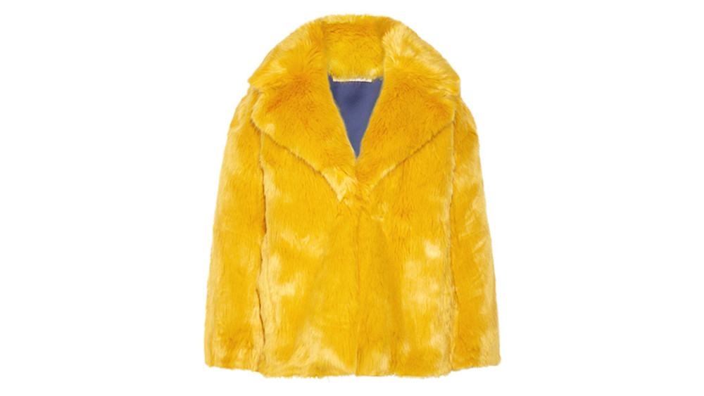 Diane Von Furstenberg Faux Fur Coat Story Rain