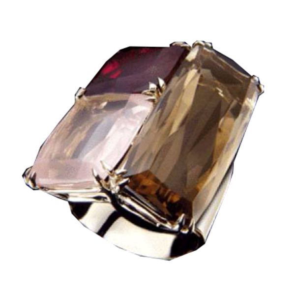 - H. Stern Cobblestones ring in polished 18kt noble gold with rose ...