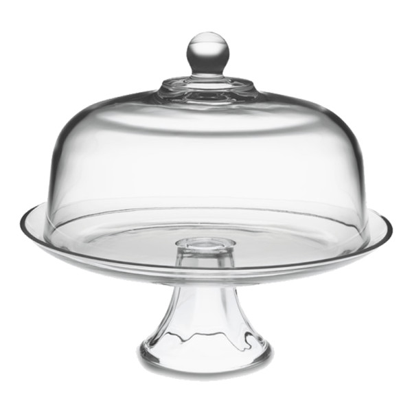 Williams sonoma glass domed cake plate punch bowl