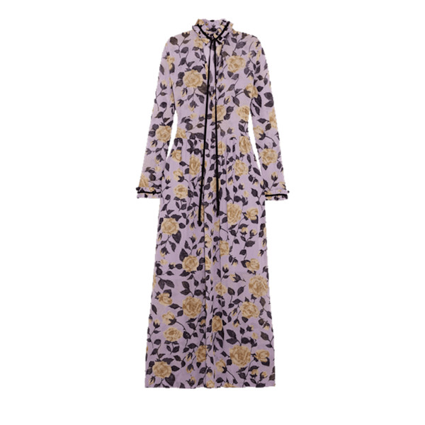 Ganni carlton georgette maxi dress best sale
