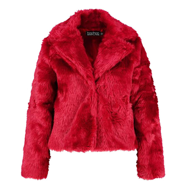 Boohoo faux 2025 fur jacket