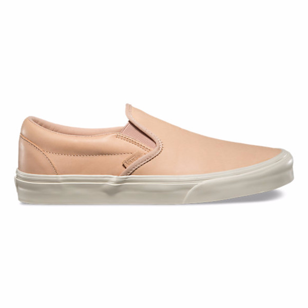 Vans Veggie Tan Leather Classic Slip On Story Rain