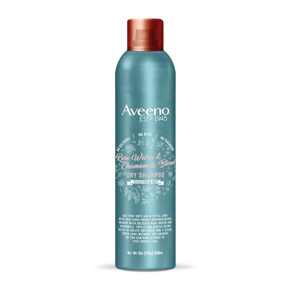 Aveeno rose water   chamomile blend dry shampoo