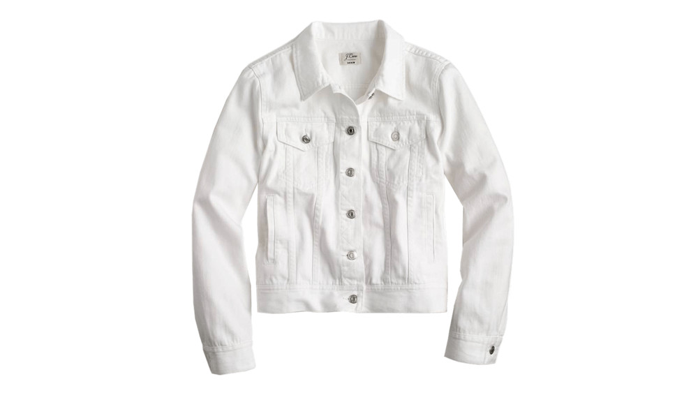 J. Crew White Denim Jacket