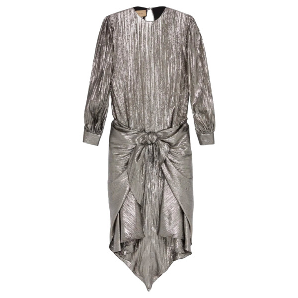 Gucci Lurex Pleated Dress Story Rain