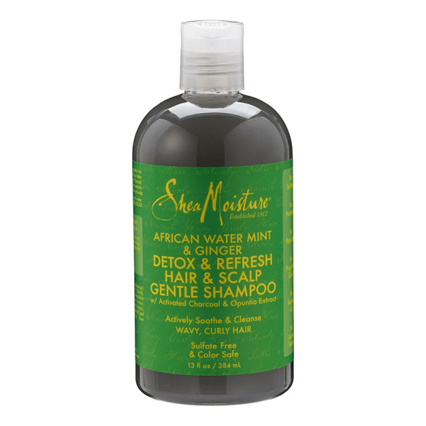 Sheamoisture african water mint   ginger detox   refresh hair   scalp gentle shampoo