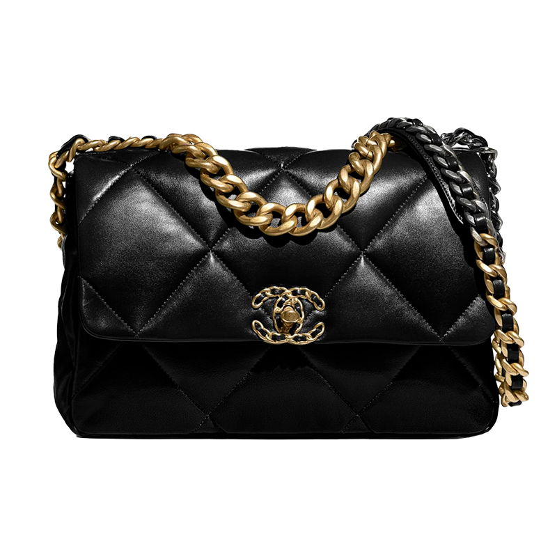 chanel large flap bag black