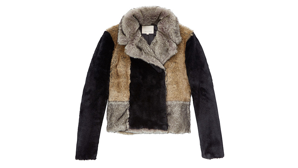 Rebecca taylor fur coat on sale