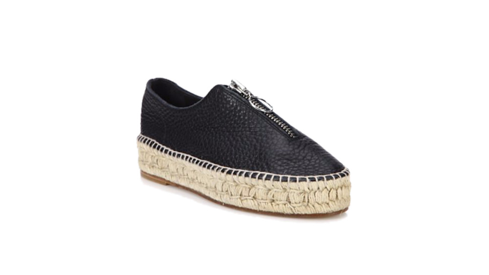 Alexander Wang Devon Leather Espadrille Sneakers Story Rain