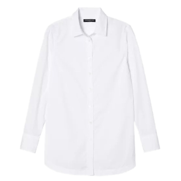Banana Republic - Parker Tunic-Fit Super-Stretch Shirt | Story + Rain Banana Republic - Parker Tunic-Fit Super-Stretch Shirt | Story + Rain