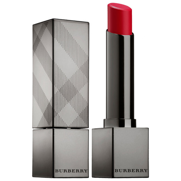 Burberry kisses sheer lipstick in military red
