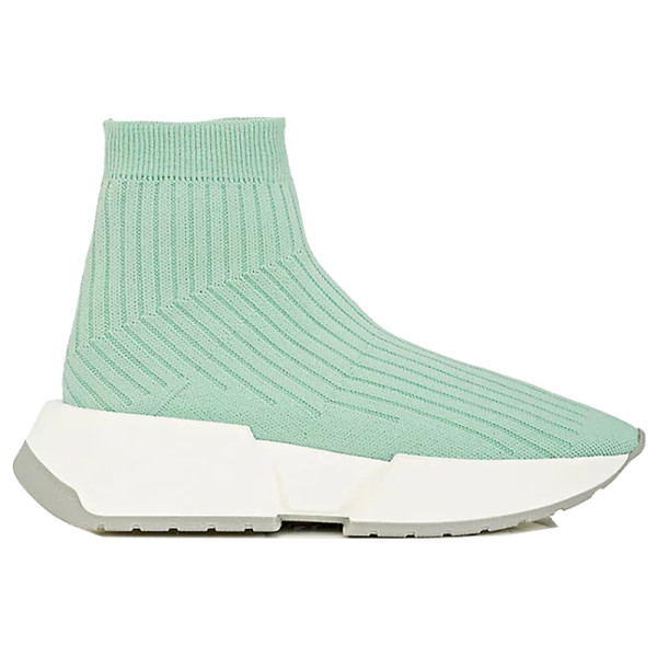 Mm6 maison margiela thick sole rib knit sneakers