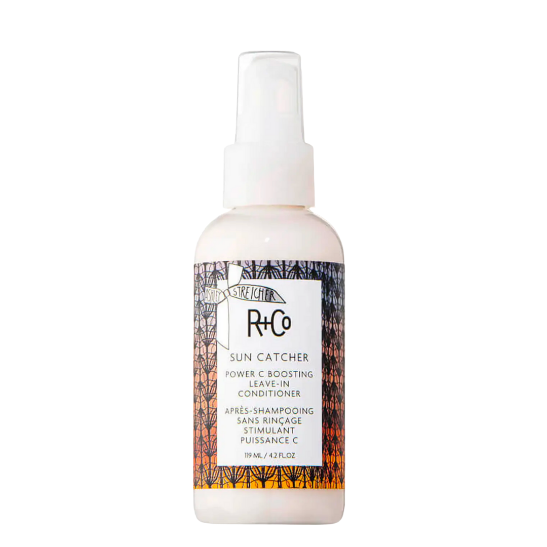 R+Co Sun Catcher Power C Boosting LeaveIn Conditioner Story + Rain