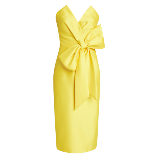 Badgley Mischka - Bustier Cocktail Dress w/ Asymmetric Bow | Story + Rain Badgley Mischka - Bustier Cocktail Dress w/ Asymmetric Bow | Story + Rain