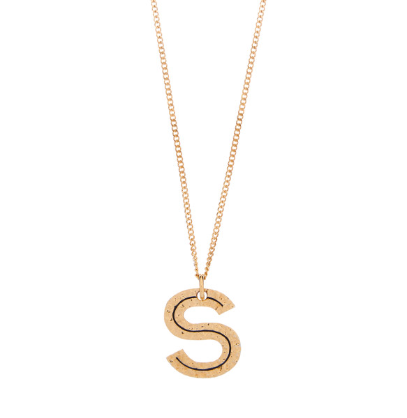 Burberry - Alphabet Charm Gold-Plated Necklace | Story + Rain