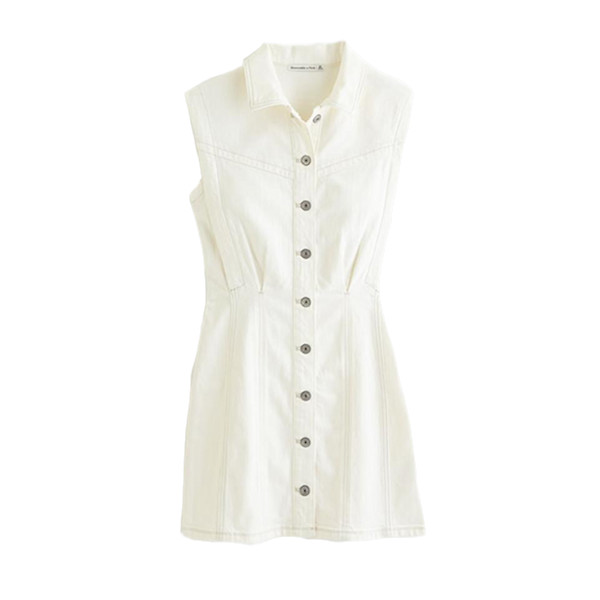 Abercrombie + Fitch Collared Denim Shift Mini Dress | Story + Rain Abercrombie + Fitch Collared Denim Shift Mini Dress | Story + Rain