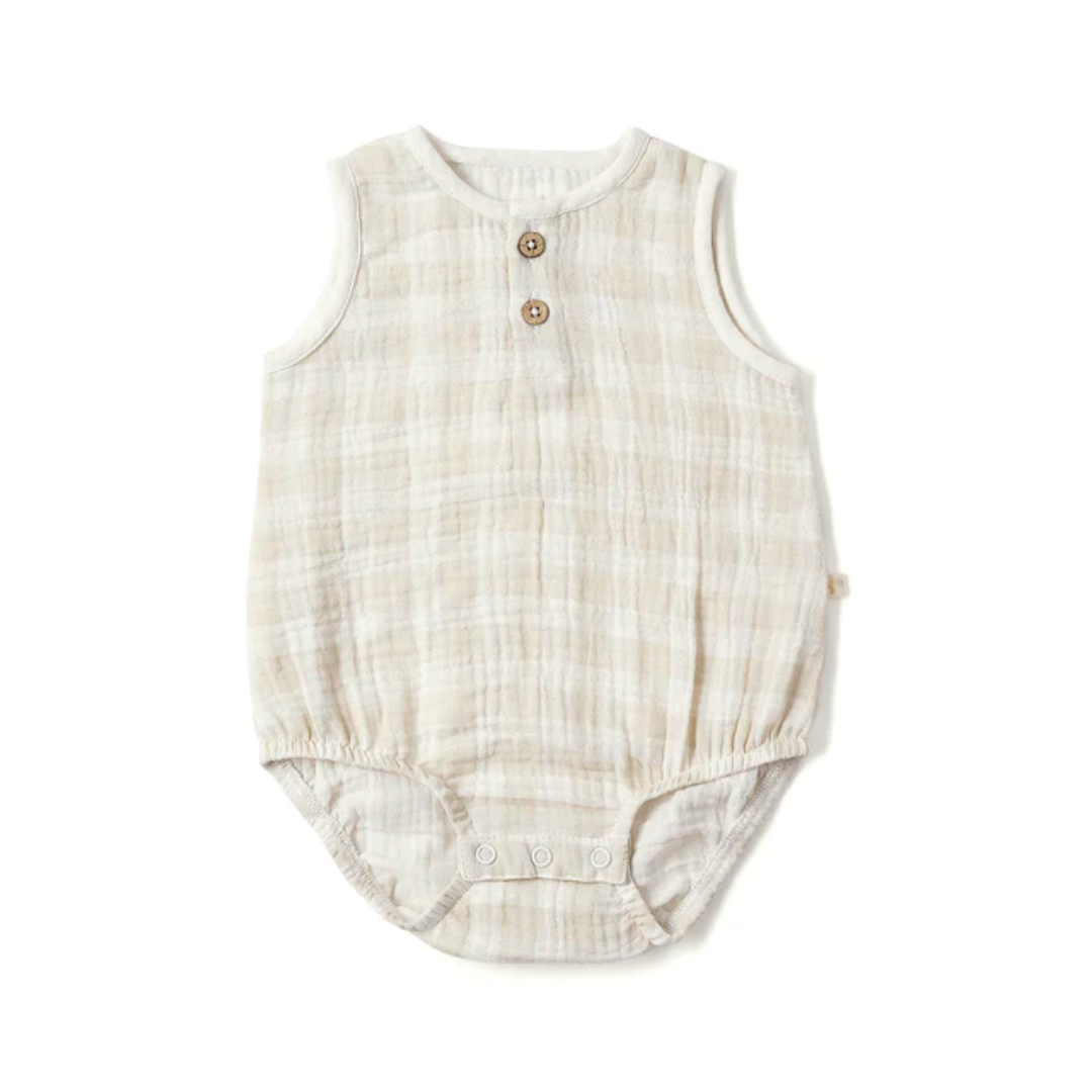 Organic cotton bubble onesie