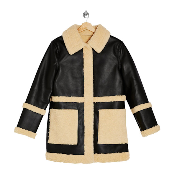 Topshop top reversible coat