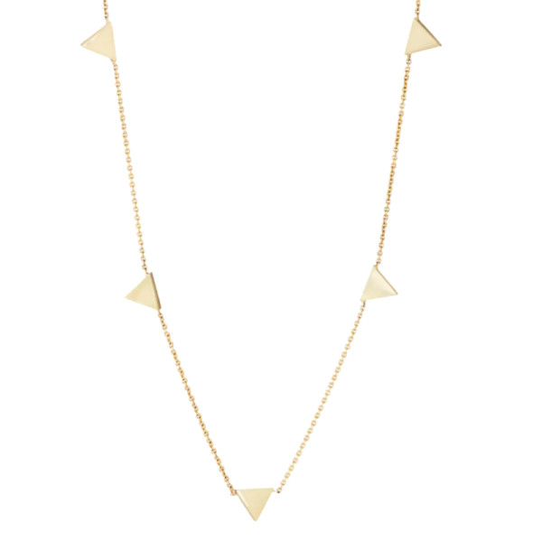 Jennifer meyer triangle charms on chain necklace