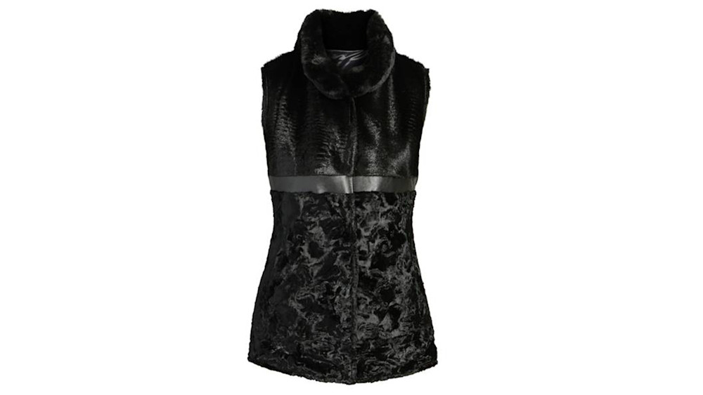 Via spiga reversible sales faux fur vest
