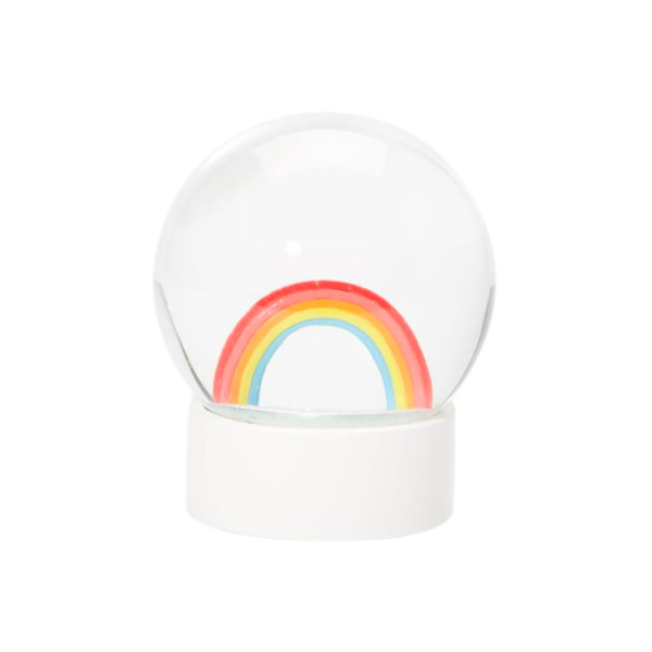 Rainbow snow globe west elm