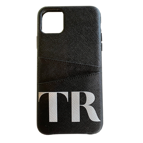 The Daily Edited - Black Saffiano Wrap iPhone 11 Pro Max Case with Pocket | Story + Rain The Daily Edited - Black Saffiano Wrap iPhone 11 Pro Max Case with Pocket | Story + Rain