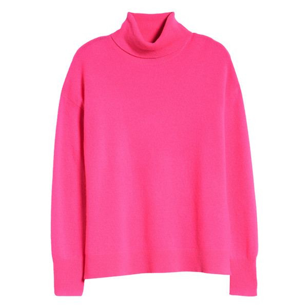 Halogen Cashmere Turtleneck Sweater Story Rain