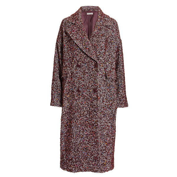 Ulla Johnson Frances Flecked Tweed Double Breasted Coat Story