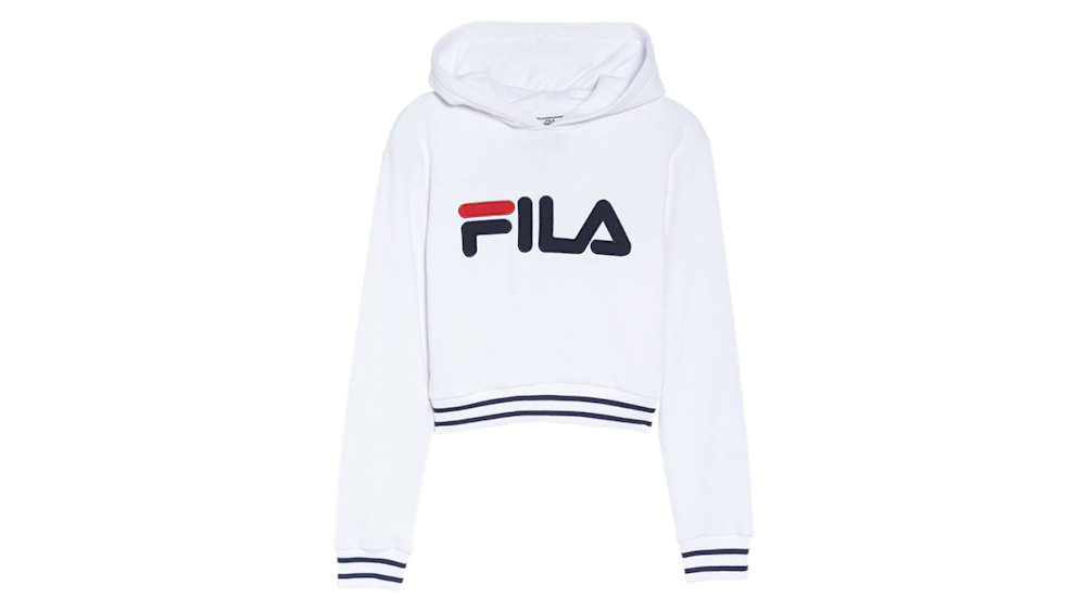 Crop top online hoodie fila