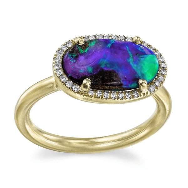 Irene neuwirth opal and diamond ring