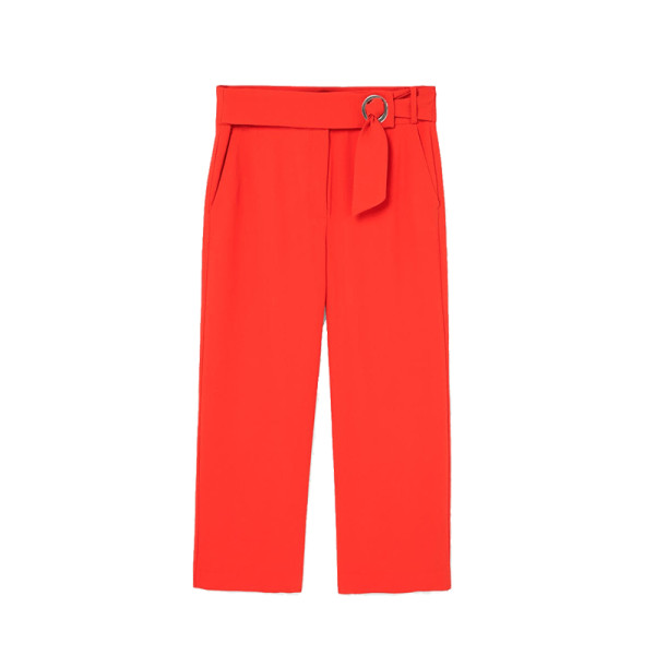 Mango buckle crop trousers 