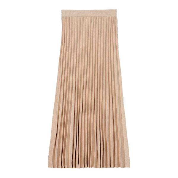 Derek lam metallic pleated skirt best sale