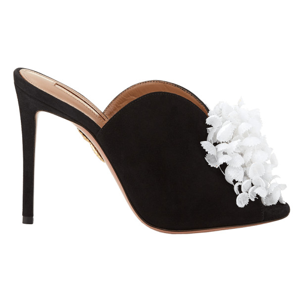 Aquazzura lily of the valley slide mule