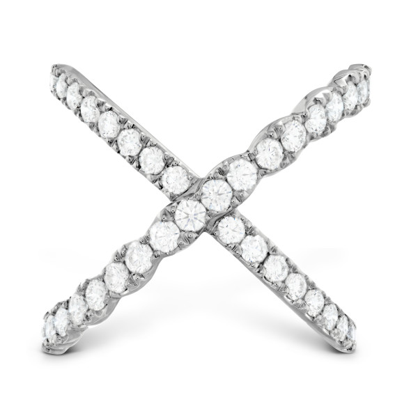 Hearts On Fire - Lorelei Criss Cross Ring in 18kt White Gold with ...