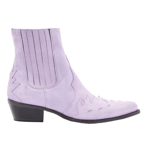 Topshop Graphic Western Boots Story Rain