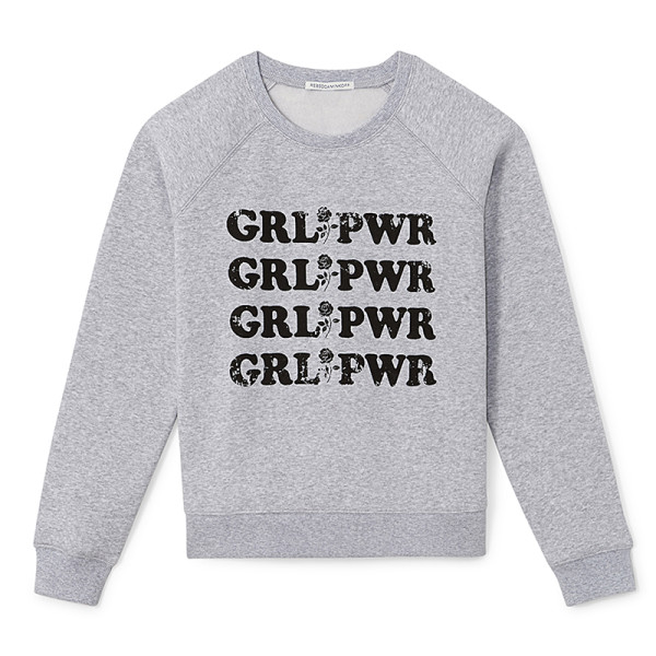 Grl pwr graphic sweatshirt grey