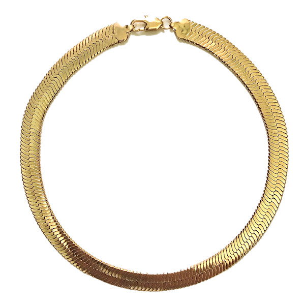 Fallon Hailey Thick Herringbone Chain Necklace Story Rain