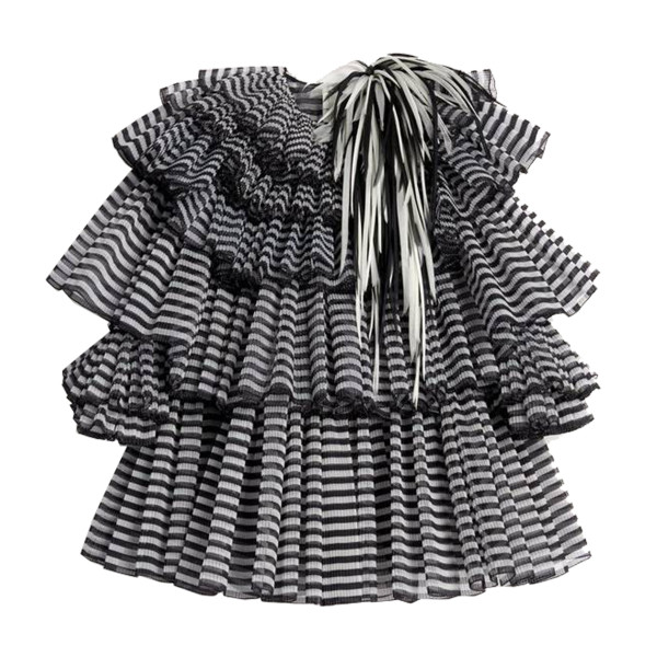 Marc jacobs pleated tiered organza dress 