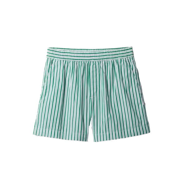 Gap organic cotton striped poplin shorts